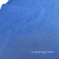 Mavi Polyester Spandex Roma Örme Kumaş